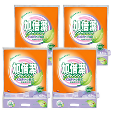 加倍潔 尤加利 + 小蘇打防瞞洗衣粉, 4.5kg, 4包