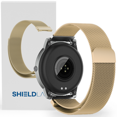Shieldlab Galaxy Watch 兼容米蘭尼斯金屬錶帶, 香檳金