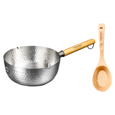 GOZENBO 御膳坊 優機能 泡麵鍋組, 不鏽鋼色, 雪平鍋 + 拉麵匙, 1組