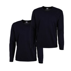 男士機能性運動長袖圓領衫 2件組