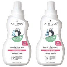 ATTITUDE 艾特優 嬰幼兒洗衣精 1.04L 無味, 天然成份 低過敏性, 2瓶