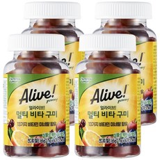 Alive 綜合維他命軟糖, 60顆, 4個