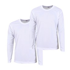 男士機能性運動長袖圓領衫 2件組