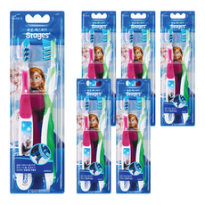 오랄비 스테이지스 4단계 겨울왕국 어린이 칫솔, 랜덤 발송, 2개입, 6개