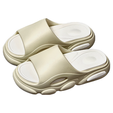 超厚造型踩屎感拚色EVA軟底防滑耐磨拖鞋