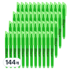 라인플러스 엘라스토머 눈물없는 탄력 형광펜 오리지날, 그린, 144개