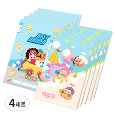 DADA 花生家族 國語10格 纖薄國小筆記本 2種 x 5入組, 混合色, 4套