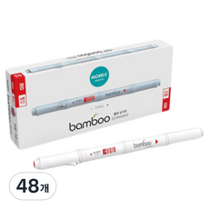 MORRIS Bamboo 雙頭水性彩色筆, 03 紅色, 48個