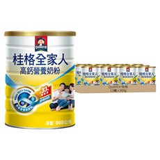 QUAKER 桂格 全家人高鈣奶粉, 900g, 12罐