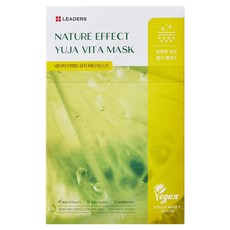 LEADERS 麗得姿 Nature Effect 柚子維他命提亮面膜 21ml, 10片, 1盒