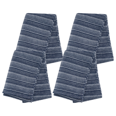 TATSUNE 日本傳統垢擦沐浴巾 日本製 尼龍材質 易乾好保養, 藍色, 4條, 1入