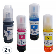 토너피아 엡손 프린터 호환잉크 4종 세트 T00V, Black, Cyan, Magenta, Yellow, 2개