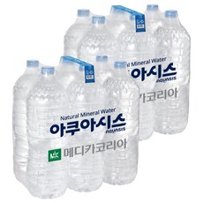 아쿠아시스 먹는샘물 무라벨, 2L, 12개