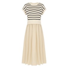 페이지플린 ST 니트 배색 원피스 P5BOP003C