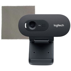 로지텍 C270i HD 웹캠 V-U0018 (블랙) + 렌즈닦이, 블랙