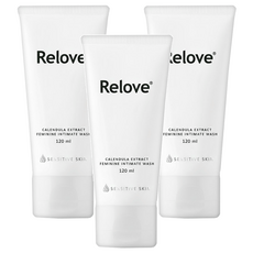 Relove 金盞花萃取弱酸私密潔淨凝露 低敏專用, 3條, 120ml