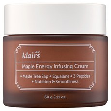 klairs 楓糖能量注入乳霜, 1個, 60g
