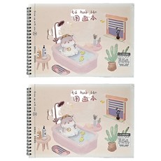 16K 易撕繪畫本 款式隨機, 30張, 2本