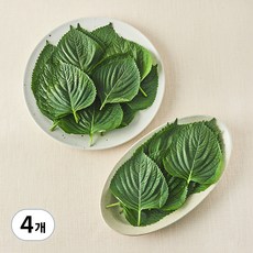 국내산 친환경 깻잎, 150g, 4개