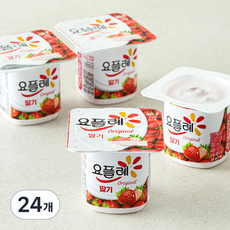요플레 오리지널 딸기, 85g, 24개