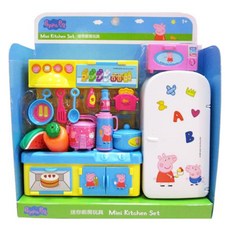 Peppa Pig 粉紅豬小妹 冰箱廚房組 迷你廚房玩具, Multicolor, 1組