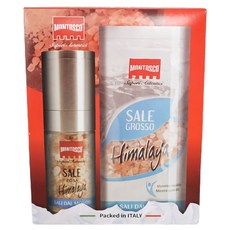 MONTOSCO 喜馬拉雅粉紅鹽研磨罐 90g + 補充包 500g 組合, 590g, 1個