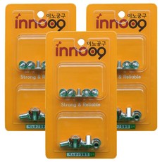 Innotime 家具用組裝螺栓 5入 + 螺帽 5入 組 NIT800, 3套