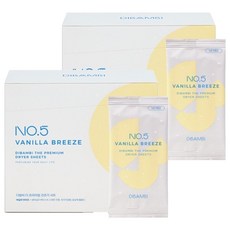 DIBAMBI The Premium 頂級烘衣紙 衣物柔軟精 5號香草微風 正品, 2個, 40入