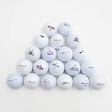 브랜드혼합 골프공 로스트볼 AA급 42.67mm, 20개, 화이트