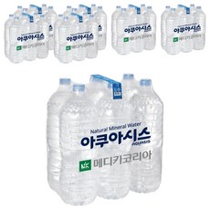 아쿠아시스 먹는샘물 무라벨, 2L, 42개