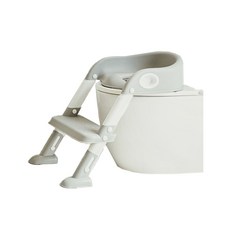 MomnLittle 孩童輔助如廁梯, 白色 灰色