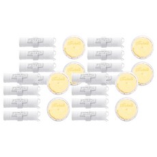 Dewbell 旅行用蓮蓬頭補充沉積物濾芯 4個 + 維他命頭部濾芯 2個, 柑橘檸檬, 4組