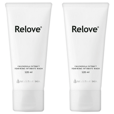 Relove 金盞花萃取弱酸私密潔淨凝露 低敏專用, 120ml, 2條
