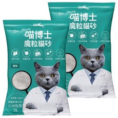 iCat 寵喵樂 喵博士 無塵澎潤土貓砂 小米粒款 5L, 原味, 2包