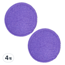 World Clean 圓形濕拖布墊 紫色, 4個