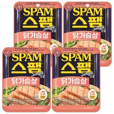 스팸 싱글 닭가슴살, 4개, 80g