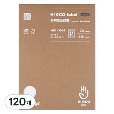 Formtec Hi-eco 條碼用標籤紙 HEQ-3104, 27格, 120個