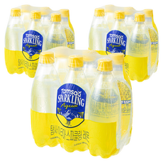 탐사 아쿠아 스파클링 레몬 무라벨, 18개, 500ml