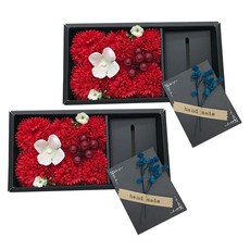 인크리코 조화 반전 카네이션 용돈박스 5종 세트 2p, 레드, 1개