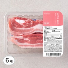 돈마루 한돈 삼겹살 보쌈용 (냉장), 500g, 6개