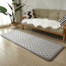 crivel 碳素無磁場超細纖維電熱坐墊, 灰色, 5人座(50 x 200 cm)