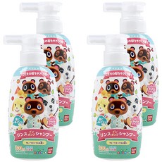 BANDAI 動物森友會 兒童洗髮乳, 300mL, 4瓶