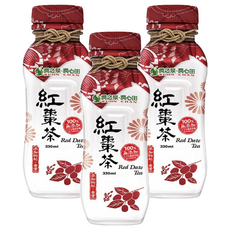潤之泉潤心田 紅棗茶 330ml 100% 無添加人工添加物, 3瓶