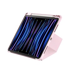 베이스어스 각도조절 펜슬 커버 태블릿PC 케이스, 핑크, 1개