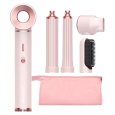 Lukins 多功能造型器 5合1 高速乾髮器 Hair Lab 吹風機 KH-802D 1300W, 粉紅色