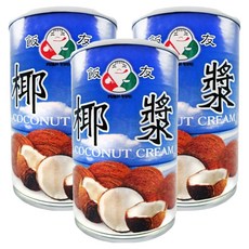 飯友 椰漿 香濃椰奶可用於多種料理, 400ml, 3罐