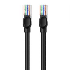 Baseus 倍思 捷速 超五類RJ45千兆網路線 圓線, 星曜黑, 2m, 1條