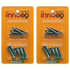 Innotime 家具用組裝螺栓 5入 + 螺母 5入 組 NIT807, 2套