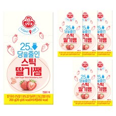 오뚜기 라이트앤조이 당을줄인 스틱딸기잼, 20g, 60개