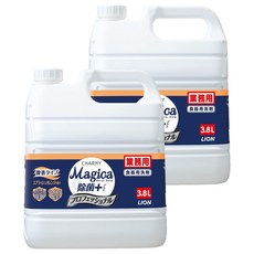 LION 獅王 CHARMY Magica 食器洗潔劑 除菌PLUS+飛濺柑橘, 3.8L 業務裝, 2桶